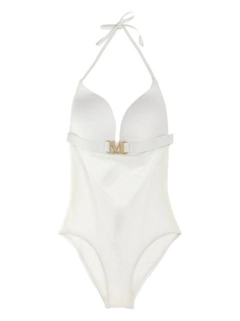 Max Mara Celine monogram-belt swimsuit - White - zdjęcie produktu nr 1