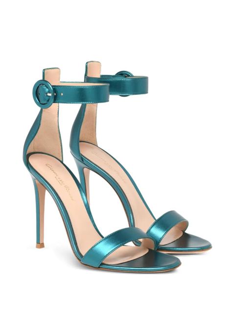 Gianvito Rossi buckle-detail ankle-strap sandals - Blue - zdjęcie produktu nr 2
