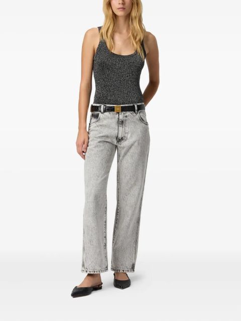 Missoni scoop-neck metallic-effect tank top - Silver