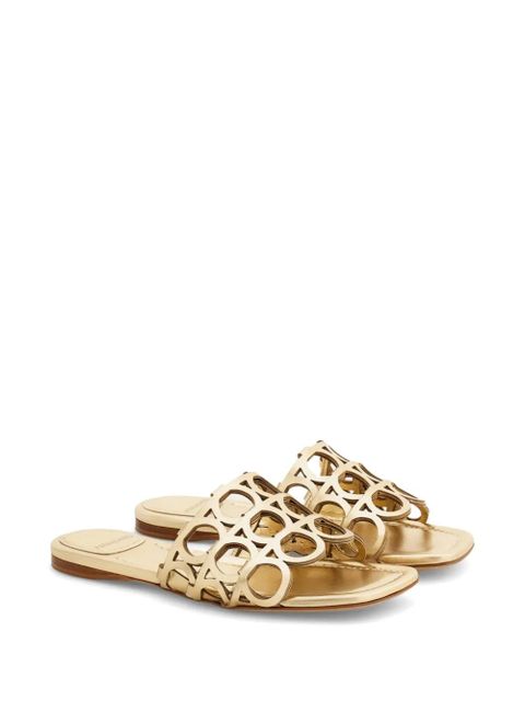 Ferragamo Gancini slides - Gold - zdjęcie produktu nr 2