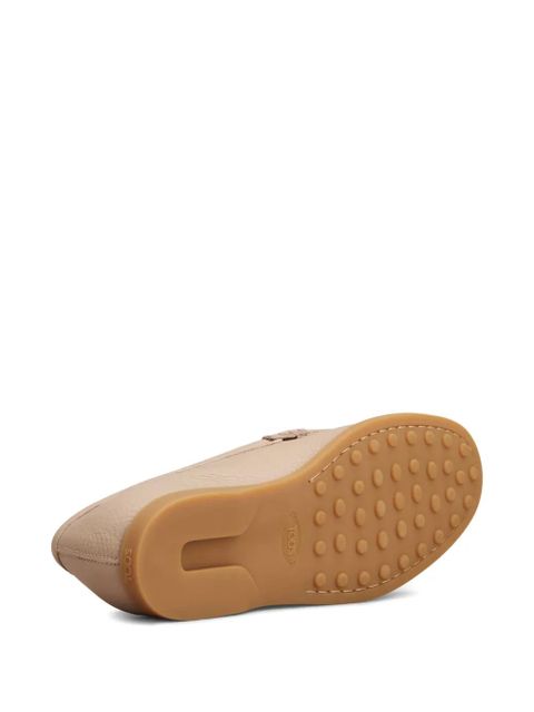 Tod's gold-tone detail loafers - Neutrals