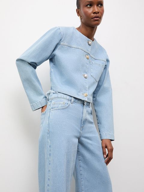 Answear.LAB kurtka damska jeansowa z kolekcji Unscripted - zdjęcie produktu nr 2