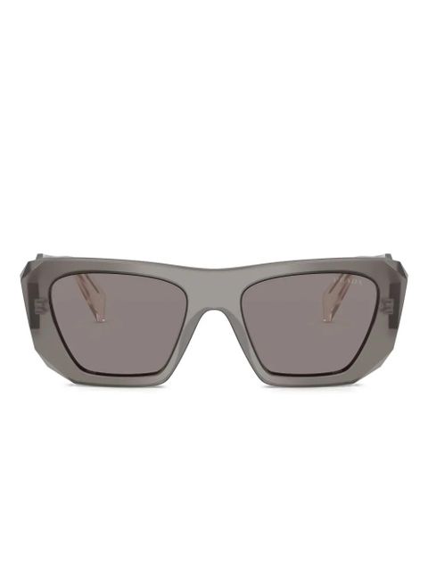 Prada Eyewear Symbole geometric-frame sunglasses - Grey - zdjęcie produktu nr 1
