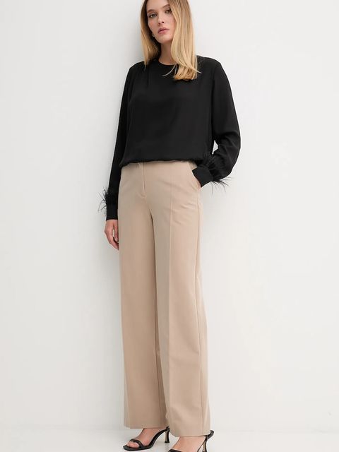 Gaudi bluzka damska kolor czarny gładka 521FD45032 - zdjęcie produktu nr 2