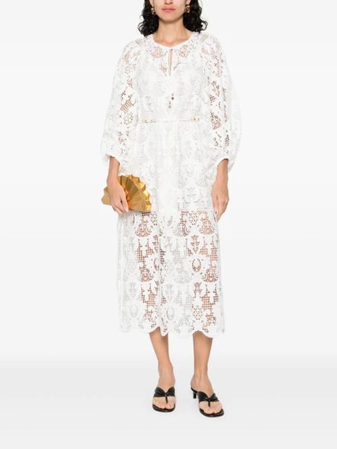 ZIMMERMANN Coco Lace midi dress - White