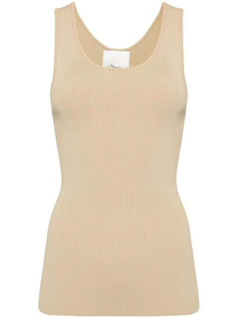 3.1 Phillip Lim ribbed tank top - Neutrals - zdjęcie produktu nr 1