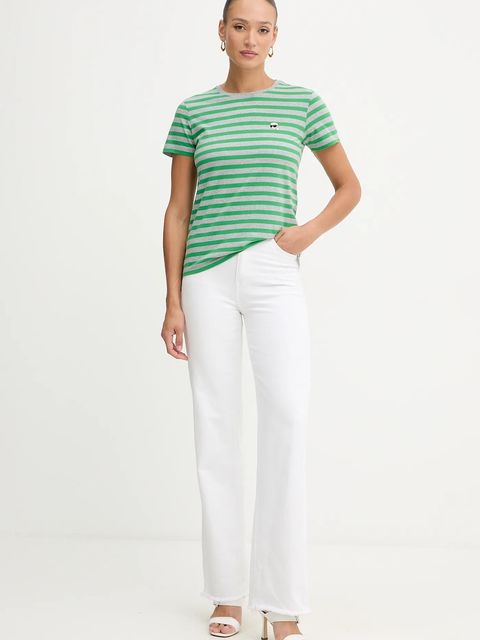 Karl Lagerfeld t-shirt bawełniany IKON - zdjęcie produktu nr 1