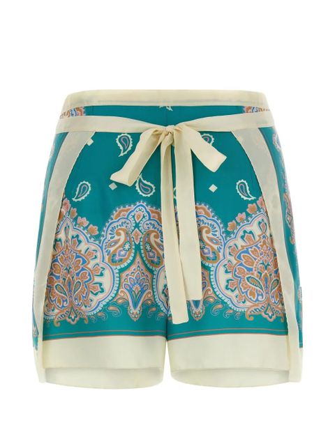PINKO Merengue-print shorts - Blue - zdjęcie produktu nr 1