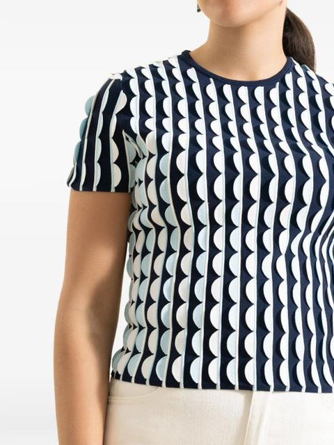 Simkhai Kendra patterned T-shirt - Blue
