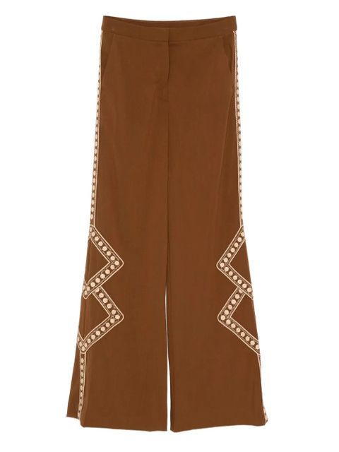Ba&Sh Taos embroidered trousers - Brown - zdjęcie produktu nr 1