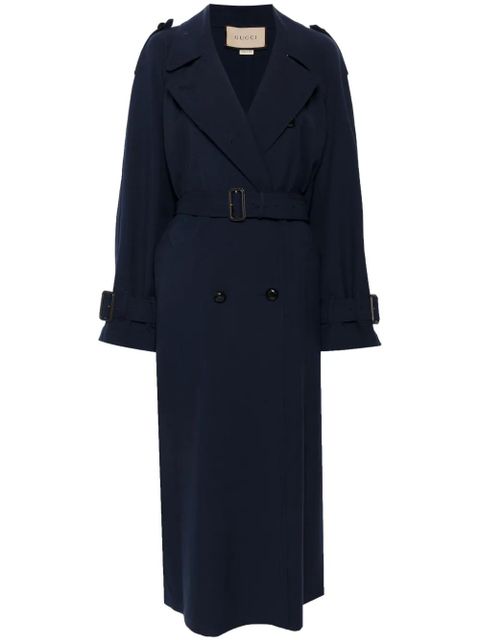 Gucci wool trench coat - Blue
