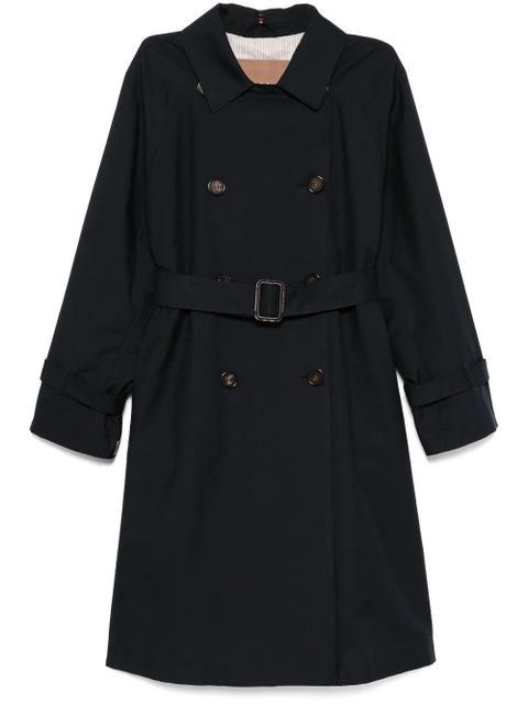 Max Mara gabardine-weave trench coat - Blue - zdjęcie produktu nr 1
