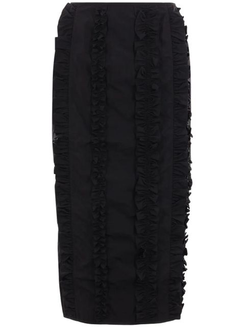 Cecilie Bahnsen Ocean midi skirt - Black - zdjęcie produktu nr 1