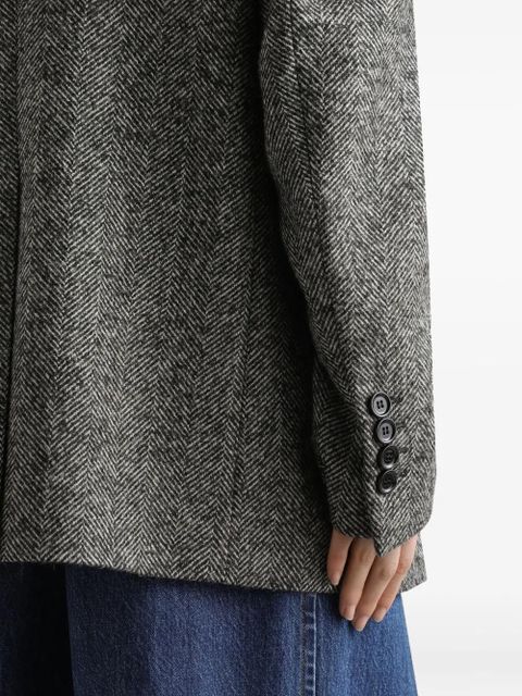 Dolce & Gabbana herringbone double-breasted jacket - Grey