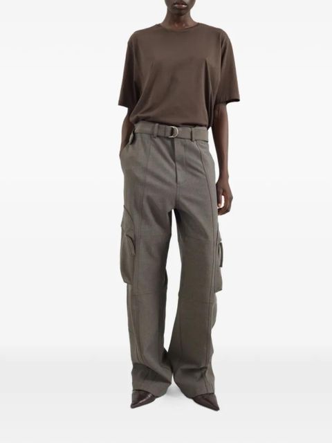 The Frankie Shop Kelly belted cargo trousers - Grey - zdjęcie produktu nr 2