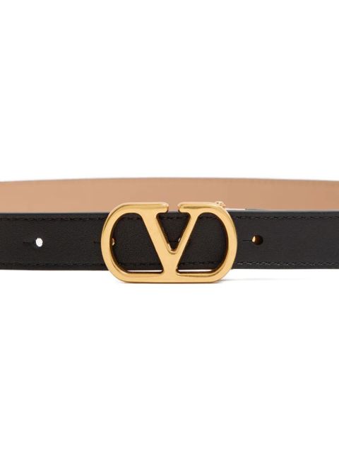 Valentino Garavani logo-buckle reversible belt - Black - zdjęcie produktu nr 2