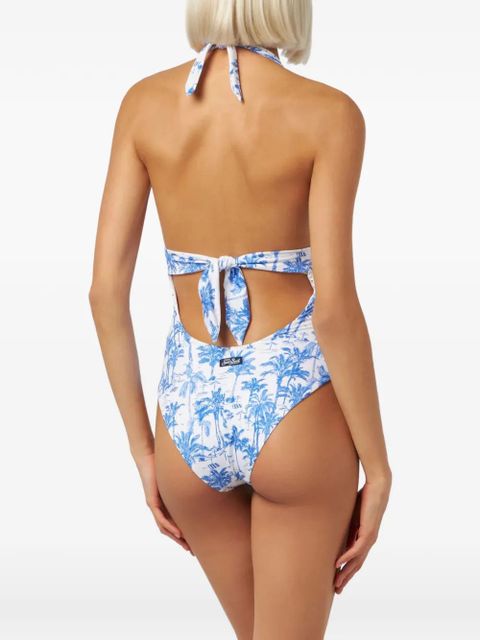MC2 Saint Barth Marylin printed one-piece swimsuit - White
