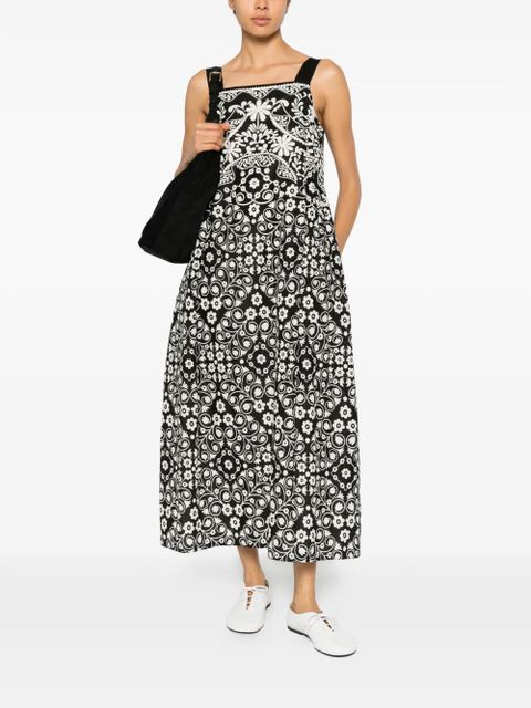 Weekend Max Mara floral-print sleeveless midi dress - Black - zdjęcie produktu nr 2