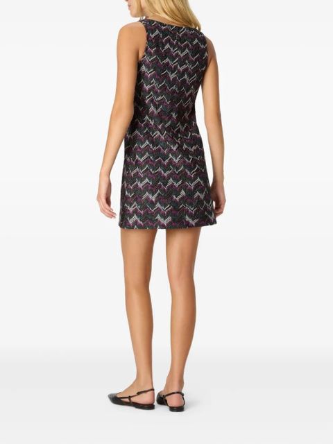 Missoni zigzag-pattern sleeveless mini dress - Black