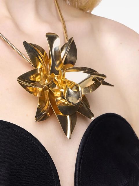 Rabanne flower-pendant necklace - Gold - zdjęcie produktu nr 2