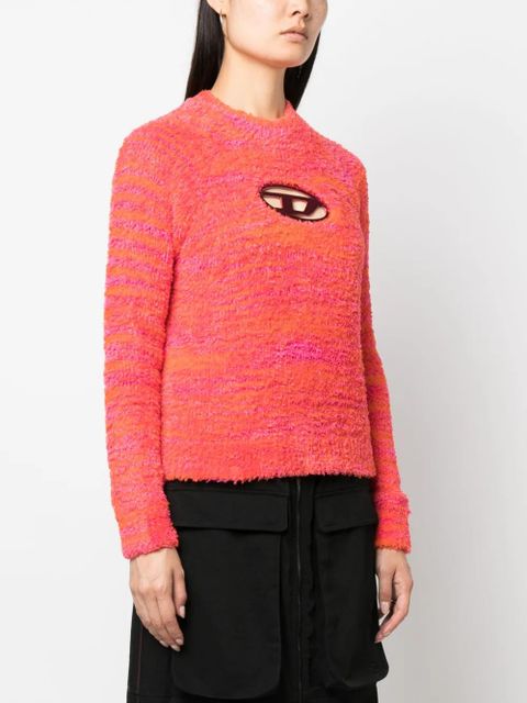 Diesel M-Kyra logo-plaque jumper - Pink