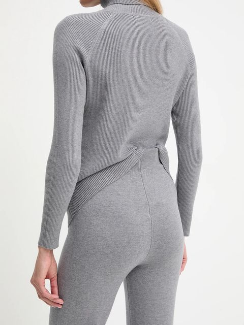 Answear.LAB komplet z domieszką kaszmiru kolor szary