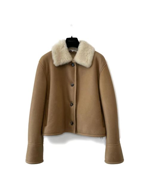 LOEWE shearling-collared buttoned jacket - Brown - zdjęcie produktu nr 2