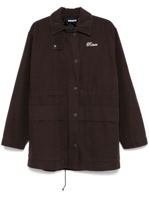 ROTATE BIRGER CHRISTENSEN canvas jacket - Brown