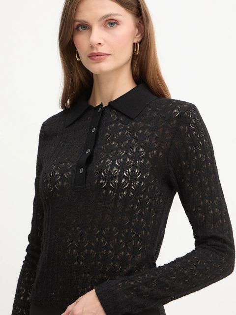 Pinko body damski kolor czarny lekki 105977 A2YI