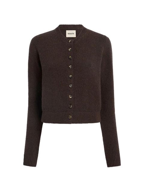 KHAITE Everheart cardigan - Brown - zdjęcie produktu nr 1