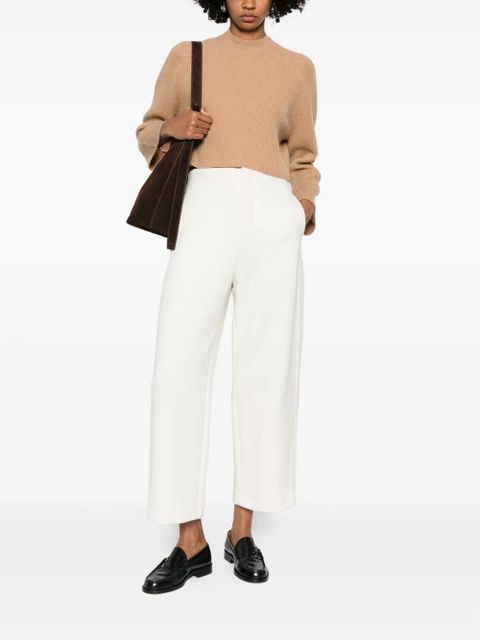 Max Mara cropped palazzo trousers - 001 WHITE