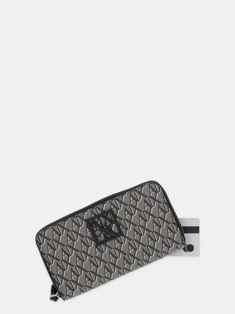 Armani Exchange portfel damski kolor brązowy XW000361 AF17221 - zdjęcie produktu nr 2