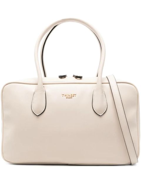 TWINSET logo-lettering tote bag - Neutrals - zdjęcie produktu nr 1