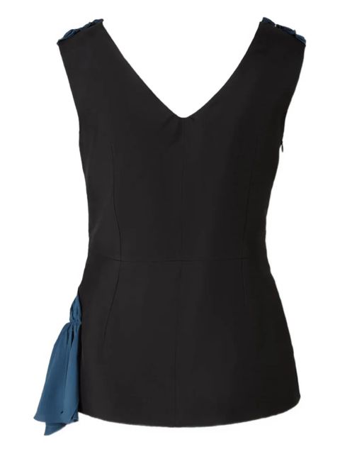 Marni V-neck side-zip blouse - Blue - zdjęcie produktu nr 2