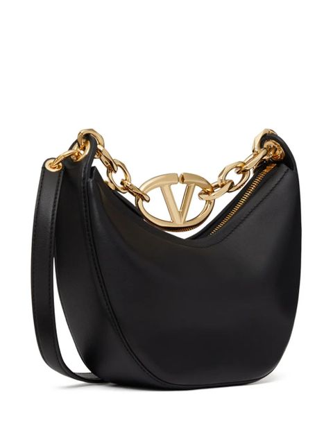 Valentino Garavani mini VLogo Moon Hobo bag - Black