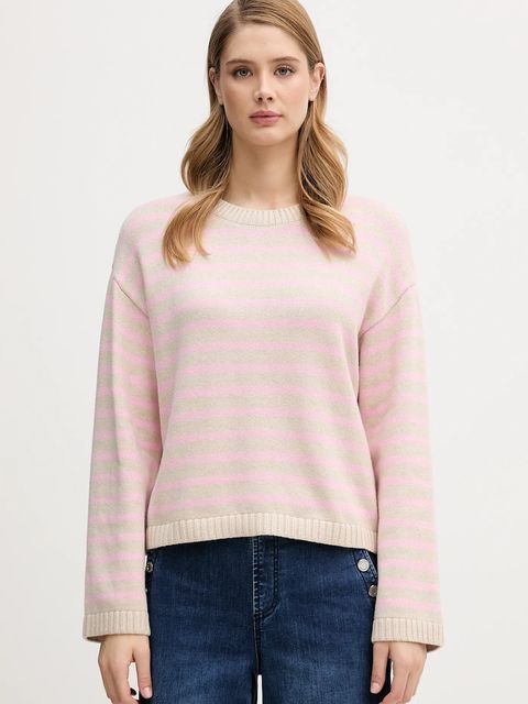 Barbour sweter z domieszką kaszmiru Rosie damski kolor beżowy LKN1725 - zdjęcie produktu nr 1