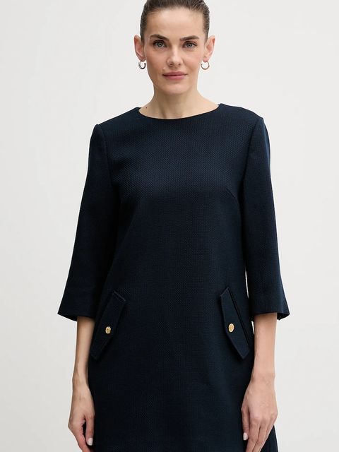 Tommy Hilfiger sukienka kolor granatowy mini rozkloszowana WW0WW47800 - zdjęcie produktu nr 1