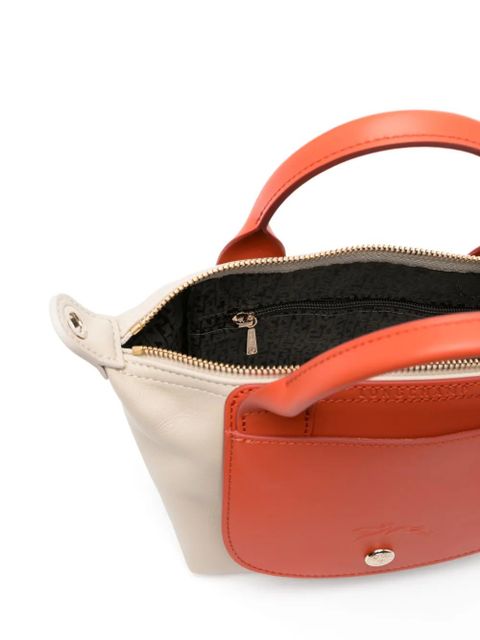 Longchamp Le Pliage Xtra XS leather tote bag - Neutrals