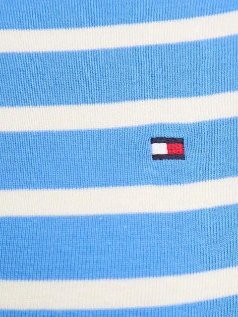 Tommy Hilfiger longsleeve bawełniany kolor niebieski WW0WW40589