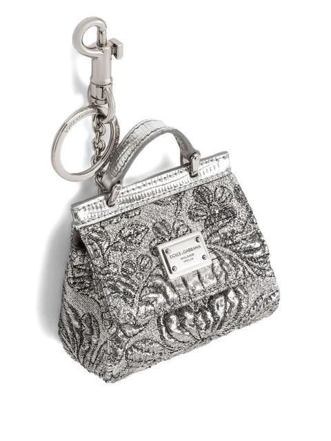 Dolce & Gabbana brocade airpods case - Silver