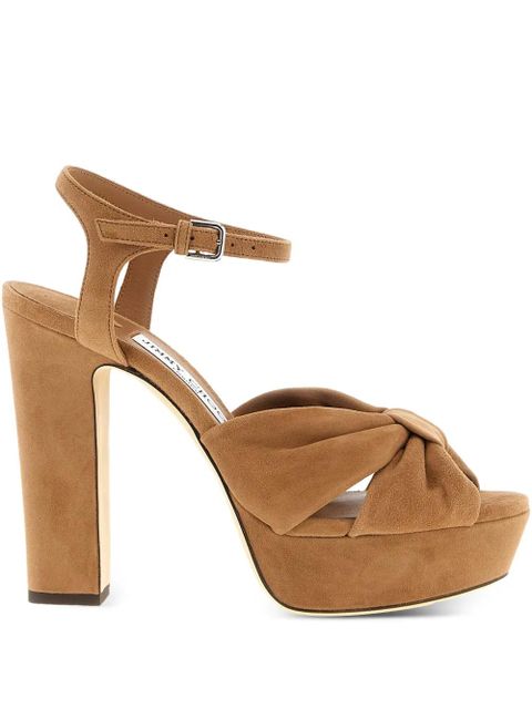 Jimmy Choo Heloise suede sandals - Brown - zdjęcie produktu nr 1