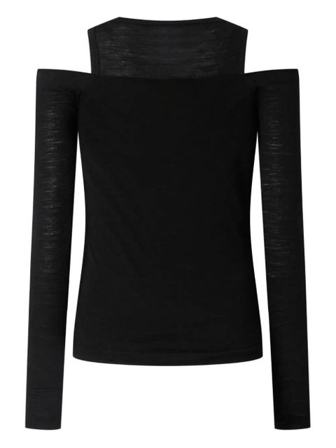 PINKO Guadalupe cold-shoulder sweater - Black - zdjęcie produktu nr 2