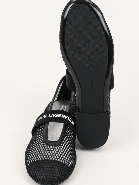 Karl Lagerfeld baleriny KARO kolor czarny KL40125