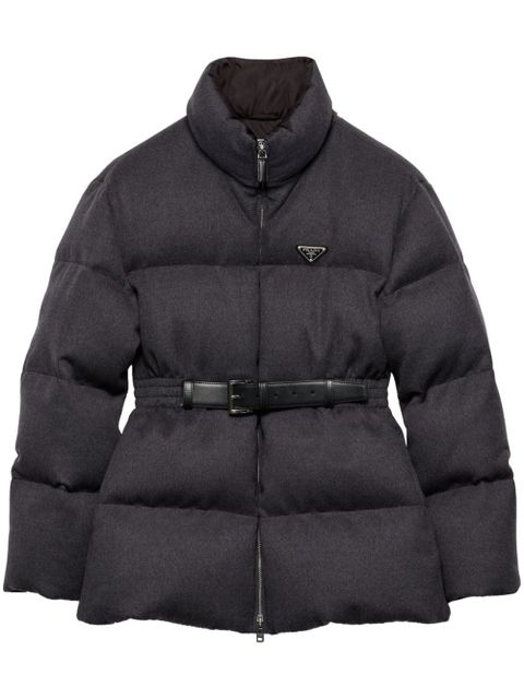 Prada Flannel down jacket - Grey - zdjęcie produktu nr 1