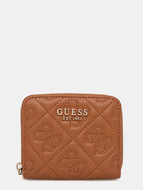 Guess portfel ADELASIA damski kolor brązowy SWQL96 58137 - zdjęcie produktu nr 1