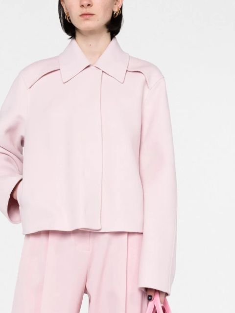 Jil Sander collared wool jacket - Pink - zdjęcie produktu nr 2