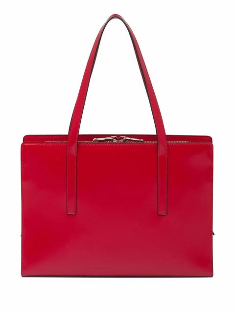 Prada large Re-Edition 1995 leather handbag - Red