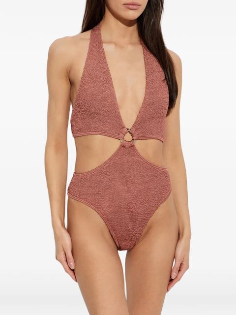 Bond-eye Celeste cut-out swimsuit - Brown