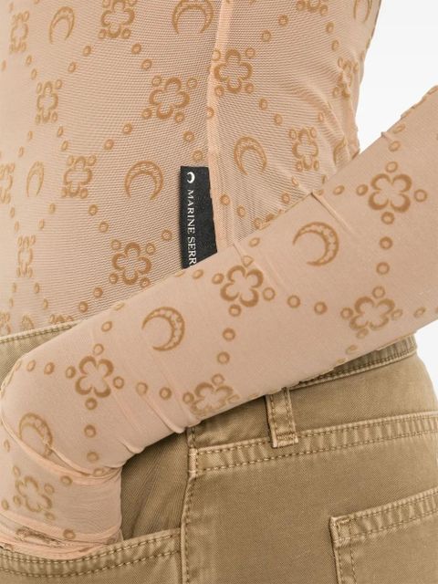 Marine Serre T-shirt - Brown