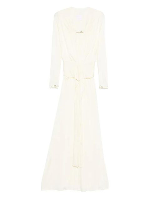 Paris Georgia Filomena long-sleeve wrap dress - White - zdjęcie produktu nr 1